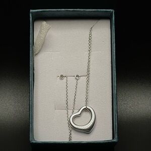 Like New Tiffany & Co Open Heart Pendant